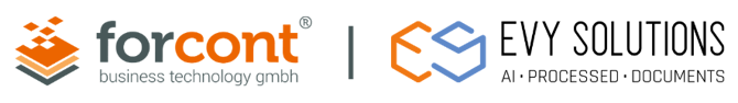 Logo forcont x evy