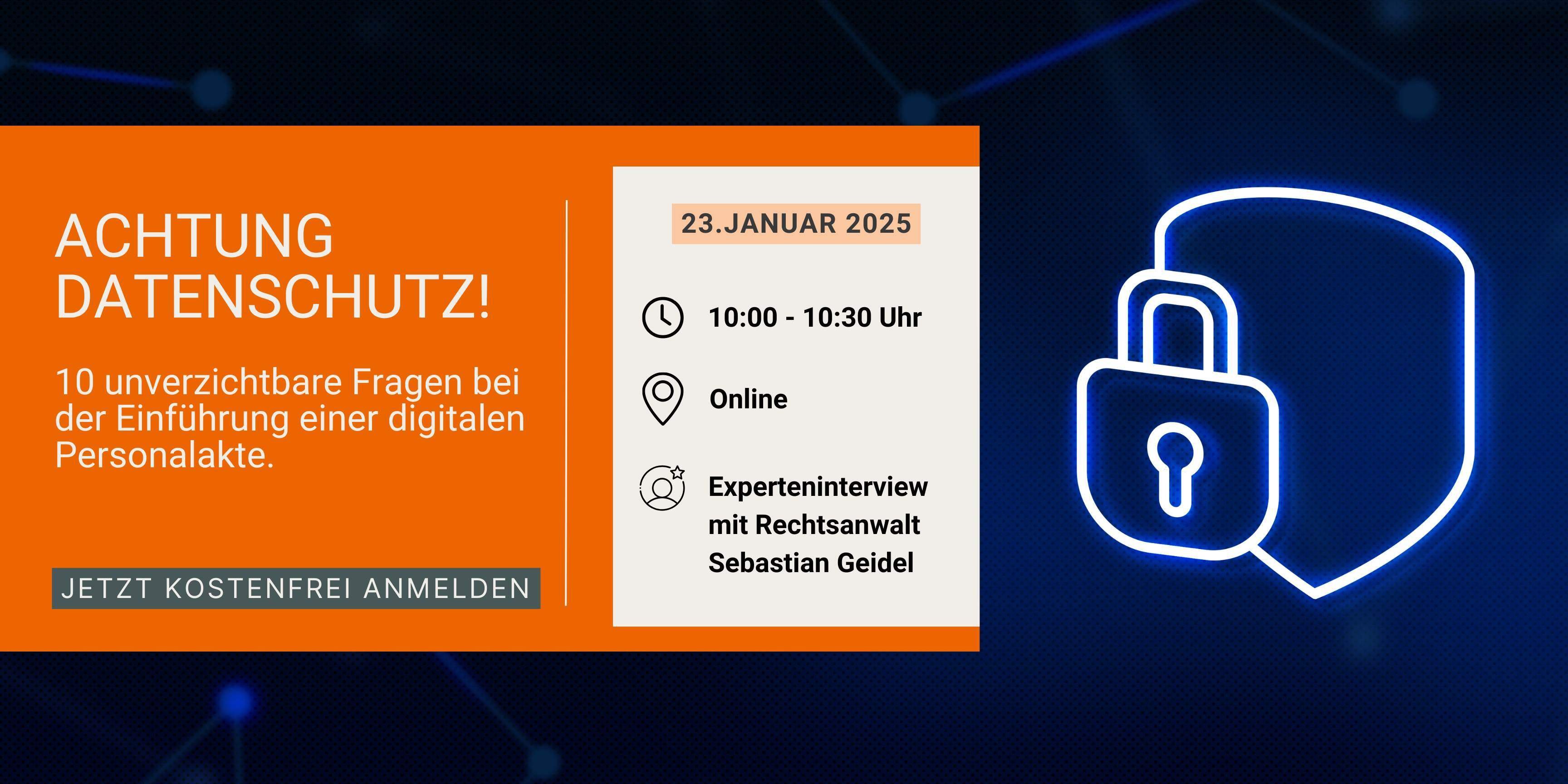 Webinar: Achtung Datenschutz